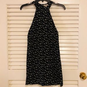 Black Mini Summer Dress - Floral
